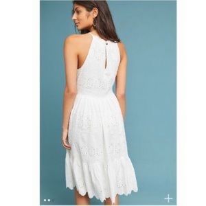 Anthropologie Maeve Eyelet Midi Dress